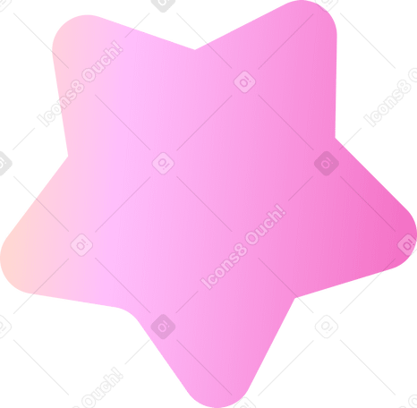 Estrella rosa PNG, SVG