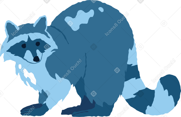 アライグマ立っている のpngとsvgでのイラスト