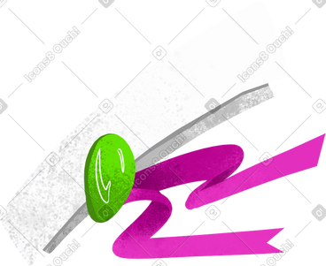 Paper scroll with stamp PNG, SVG