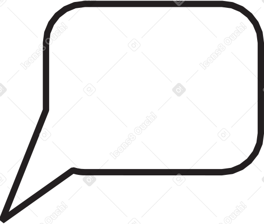 empty speech bubble Illustration in PNG, SVG