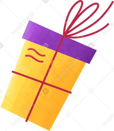 gift Illustration in PNG, SVG