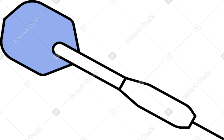 blue dart Illustration in PNG, SVG
