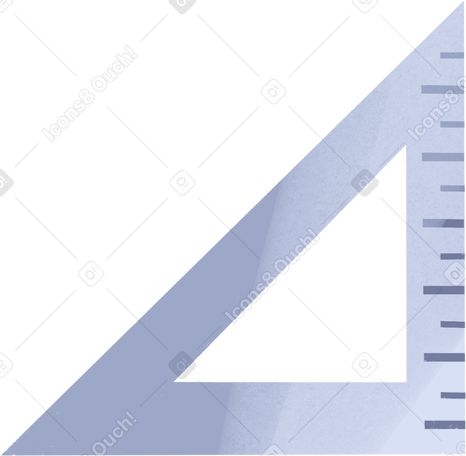 triangular ruler for geometry PNG, SVG