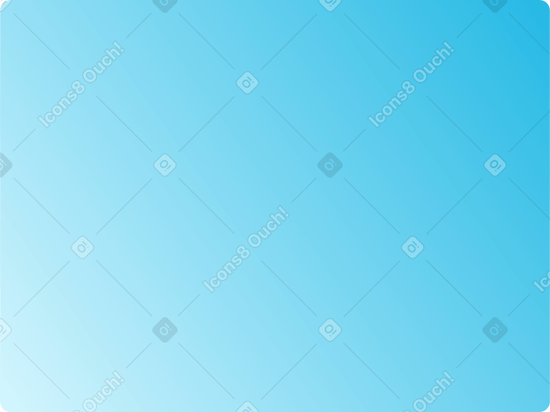 角の丸い青いグラデーションの四角形 PNG、SVG