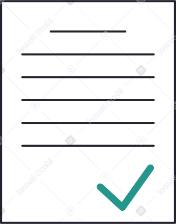 contract Illustration in PNG, SVG