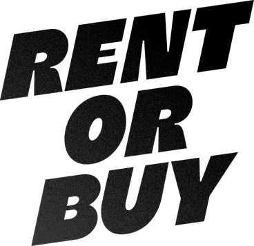 Lettering rent or buy text PNG、SVG