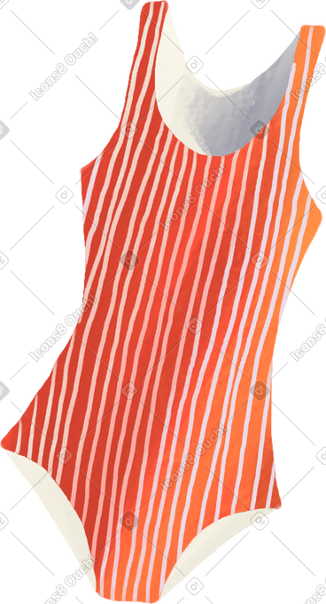 Striped swimsuit PNG, SVG