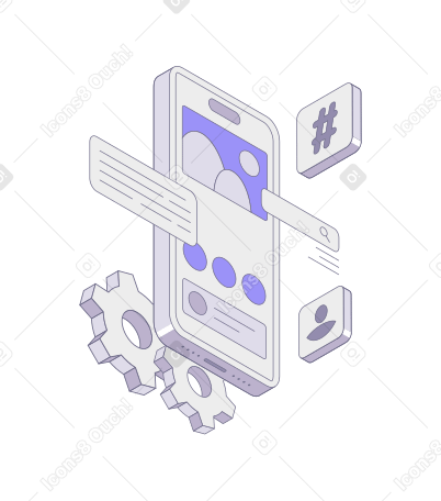 Mobile app development and mobile user interface PNG, SVG