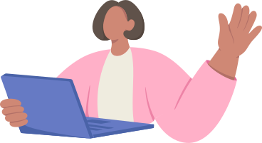 woman with laptop PNG, SVG