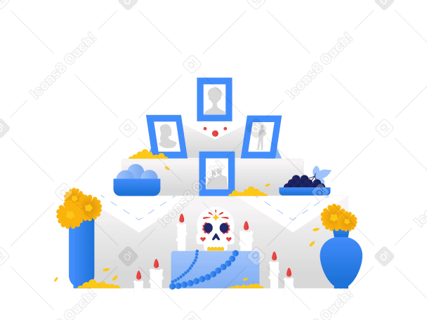Ofrenda for day of the dead PNG, SVG