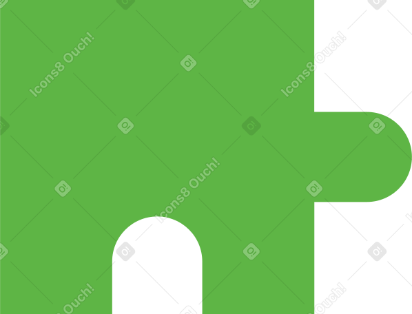 green puzzle piece Illustration in PNG, SVG