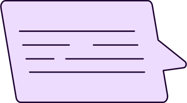 Bocadillo de diálogo rectangular con un texto PNG, SVG