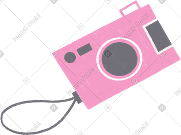 Pink camera PNG, SVG