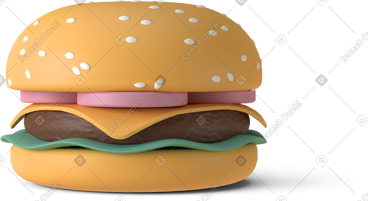 Burger straight PNG, SVG