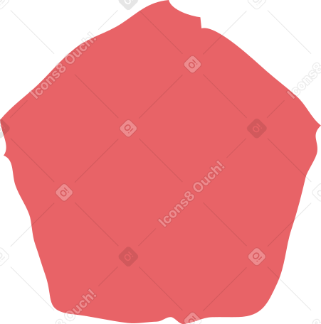 red pentagon Illustration in PNG, SVG
