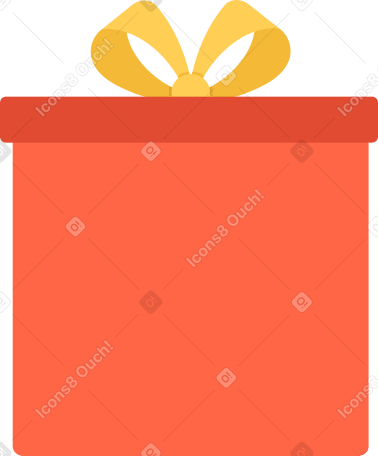 подарочная коробка в PNG, SVG