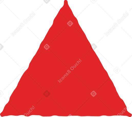 red triangle Illustration in PNG, SVG