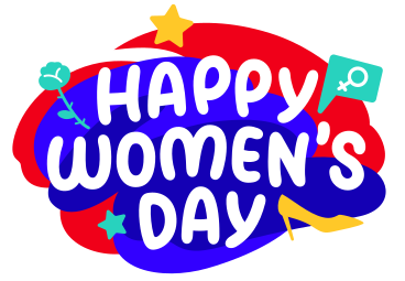 Happy women`s day lettering PNG, SVG