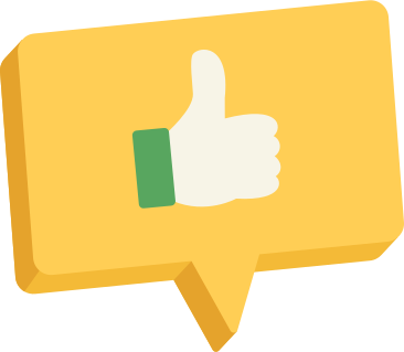 speech bubble with thumbs up PNG, SVG