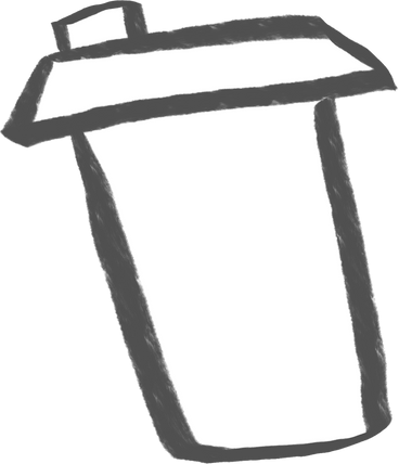 gray plastic coffee cup PNG, SVG