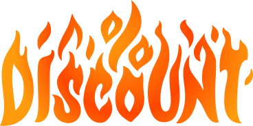 Schriftzug „rabatt feuerflamme“ mit prozentzeichentext PNG, SVG