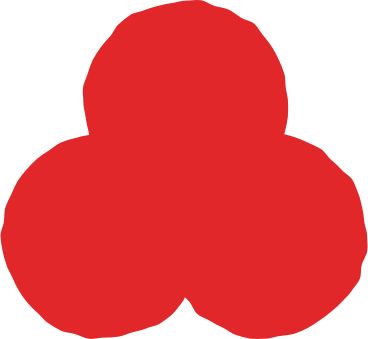 Red trefoil PNG、SVG