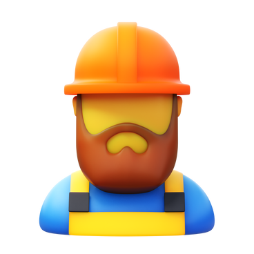 worker beard long PNG, SVG