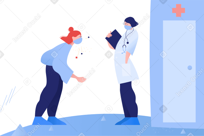 Doc, i need your help! Illustration in PNG, SVG