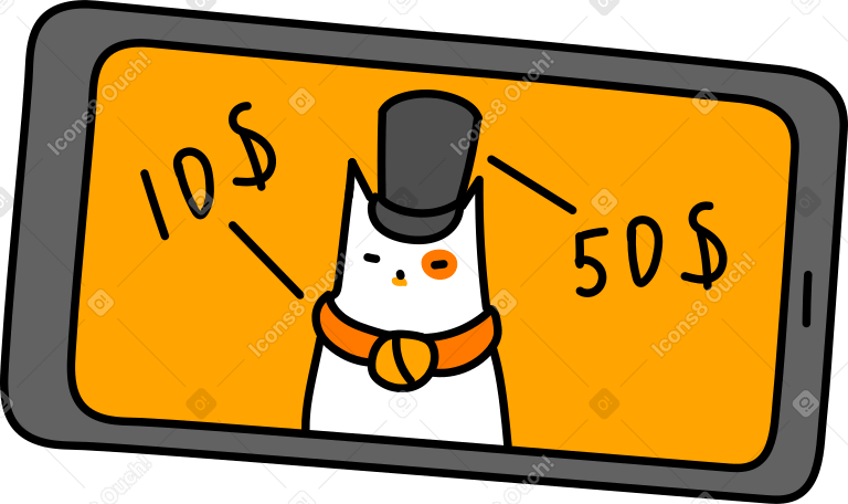 sale in the phone PNG, SVG