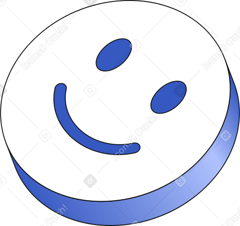 smiling face icon Illustration in PNG, SVG
