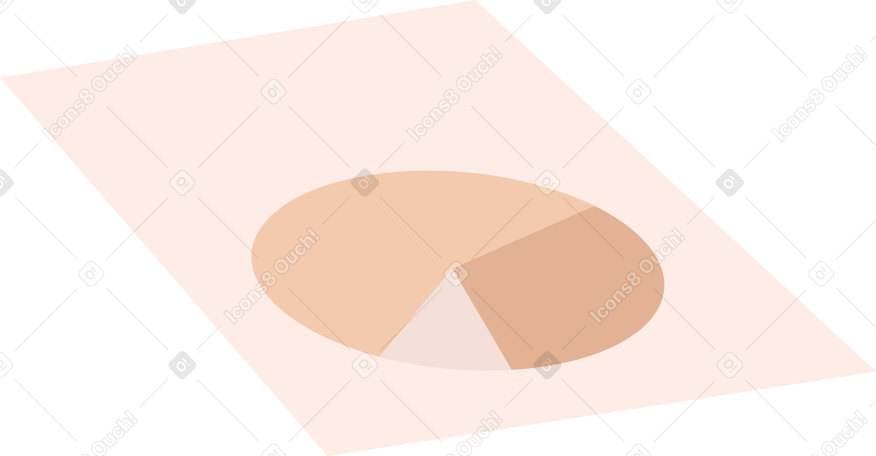 Papel com gráfico de pizza PNG, SVG