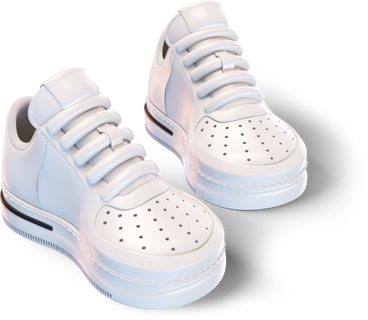 white sneakers PNG, SVG