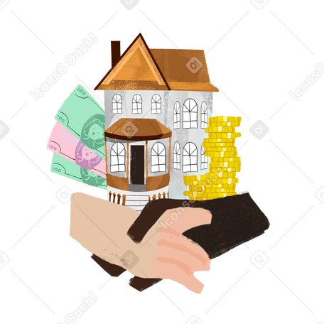 Handshake over buying property deal PNG, SVG