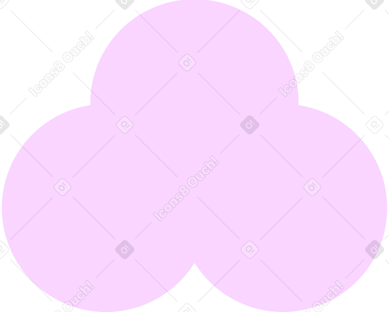pink trefoil Illustration in PNG, SVG