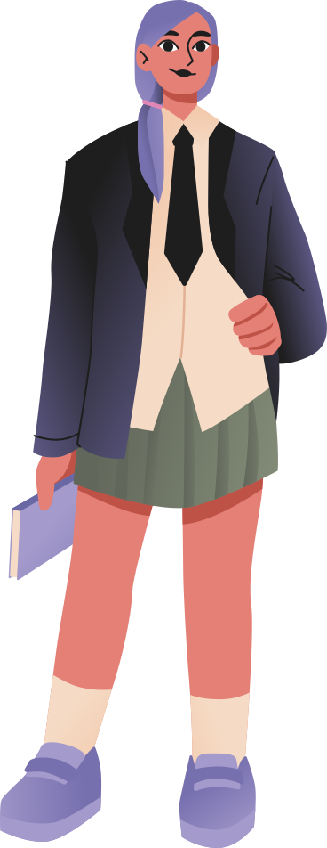 student with textbook in hand PNG, SVG