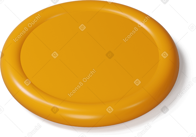 3D Top view of a lying coin PNG, SVG