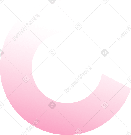Demi-cercle pour l'interface PNG, SVG