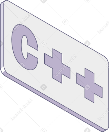 lettering c++ in plate text PNG, SVG