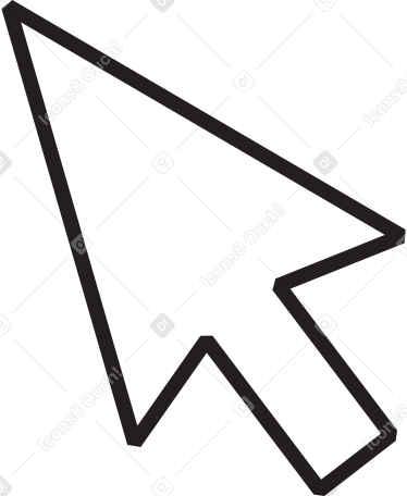 white cursor Illustration in PNG, SVG