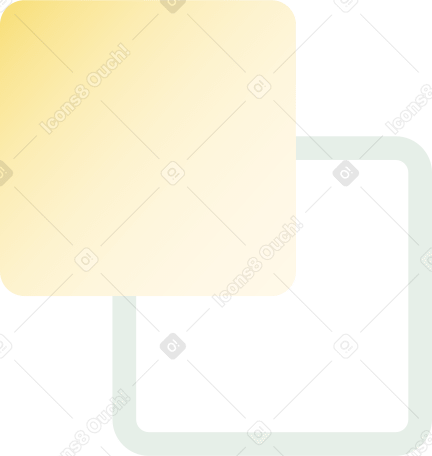 two interface squares Illustration in PNG, SVG