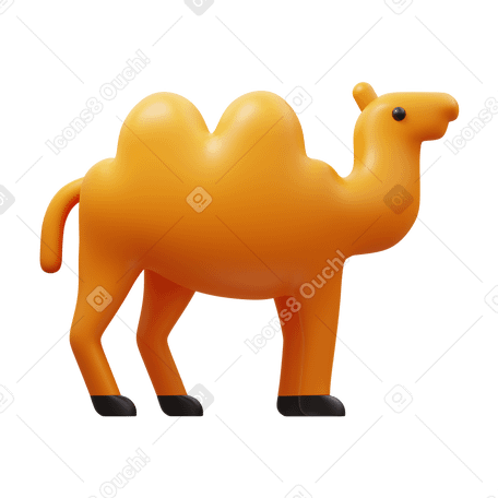 3D camel PNG, SVG