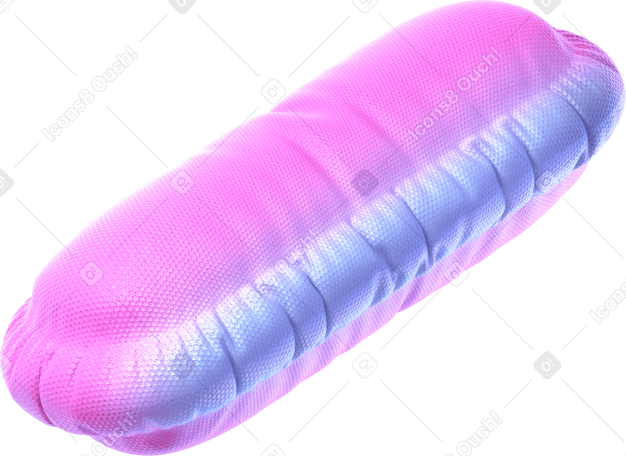 3D inflated capsule в PNG, SVG
