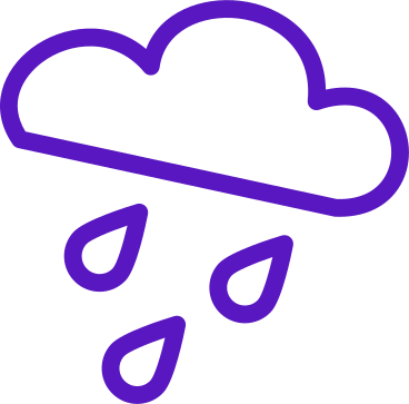 雨粒のある雲 PNG、SVG