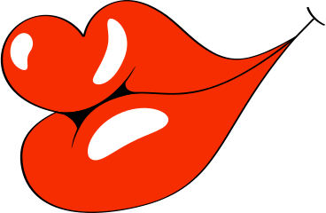 Ilustração animada de lábios em GIF, Lottie (JSON), AE