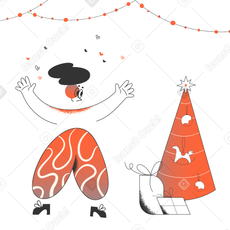 Christmas Illustration in PNG, SVG
