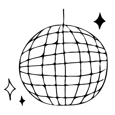 Palla da discoteca brillante PNG, SVG