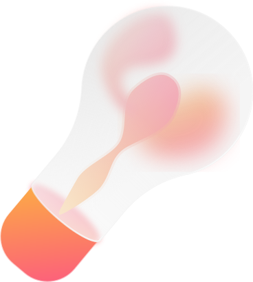 electric light bulb glassmorphism PNG, SVG