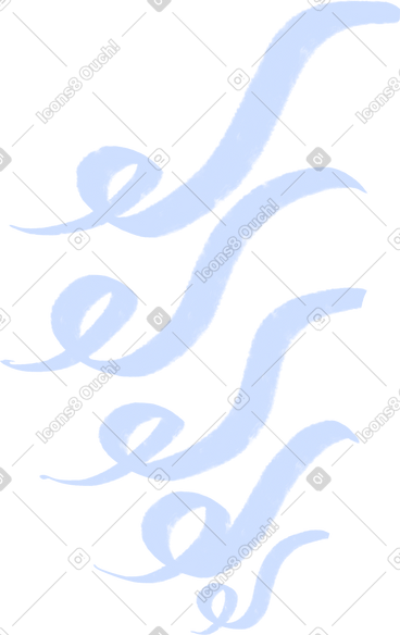 White squiggles PNG, SVG