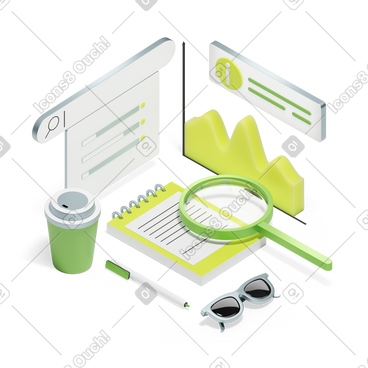 Illustrations vectorielles style 3D Isometric aux formats PNG et SVG