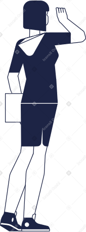 businesswoman line Illustration in PNG, SVG